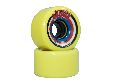 PU Round Yellow New Polished ATOM SKATE atom wheels poison skating wheels set
