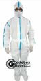 Polypropylene Blue White Full Sleeve protective coveralls