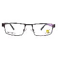 Half Rim Unisex Model with Acetate Designer Temple