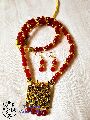 Red Glass Beads Necklace