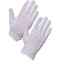 MIS White Plain cotton hosiery safety gloves