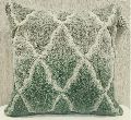 Cotton Casement Green Cushion Cover
