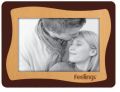 Brown wooden photo frame