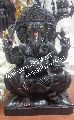 Black Ganesh Marble Statue