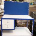 Metal Blue White Arc wire harness assembly table