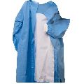 Cotton Blue Plain reinforced disposable gown