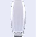 Round Plain transparent glass flower vase