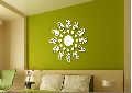 3D Acrylic Traditional Silver Mirror Wall Sticker