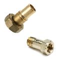 Round Golden Coated SE Brass Gas Fitting