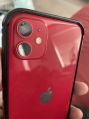 red New apple iphone