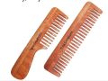 10-20Gm 20-30Gm neem wood detangling heavy curly thick set of 2 hair comb