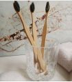 Wooden Plain neem wood eco-friendly set of 3 toothbrush