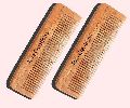 Neem Wood Handmade Unisex Beard Pocket Eco-Friendly Pack 2 Comb