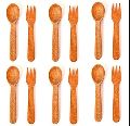 Neem Wood Set of 6 Baby Fork & Spoon