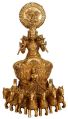 Brass Surya Dev Statue