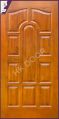 Hinged Polished brown african teak wood door