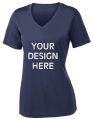 Private Label Women Slim Fit V Neck T-Shirt Manufacturer