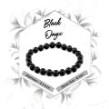 Certified Black Onyx Gemstone Bracelet