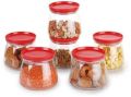 Round Transparent Plain food storage plastic container set