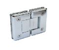 Brass Silver CP economy series 180 degree glass to glass shower hinge