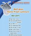 flame proof well glass light