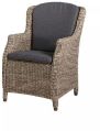 Plain Printed Polished high back rattan garden chair