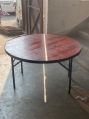 Wood Mild Steel foldable round table