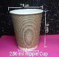 250 ML Disposable Ripple Paper Cup