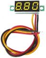 Three Wire DC Voltmeter Yellow
