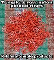 2 row temple nylon pinned rings