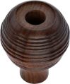 Brown wooden door knobs