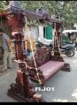 Brown Light Brown Red New Polished Allied india handicrafts Good Any Any wooden carved swing jhula