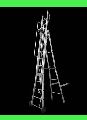 Aluminium Straight Pipe Hook Ladder
