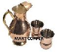 Copper Mahraja Jug Set