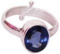 natural ceylon blue sapphire stone silver ring