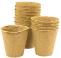 Wood Round Biodegradable Pot