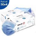 ZENIXIA Disposable 3 Ply Surgical Face Mask (Blue, Free Size, Pack of 200, 3 Ply)