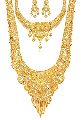 New Polished gold necklace set