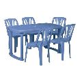 6 Seater Plastic Dining Table Set