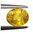 2.95 Ct 3.25 Ratti Certified Earth Mined Yellow Sapphire Excellent Quality