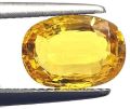 3.45 Ct 4 Ratti Certified Mined Natural Yellow Sapphire Excellent Quality