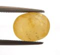 8.68ct Natural Certified Ceylon Yellow Sapphire Pukhraj Oval Loose Gemstone