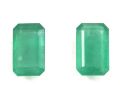 Certified Natural Zambian Emerald Panna Clean Transparent 2 Pcs Pair 10.90cts