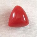 Finest Quality Certified Natural Red Coral Untreated Italian Triangle 7.05 cts