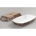 Rectangular SL ECO PACK disposable printed paper food tray