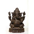 12 X 7 Inch Bronze Ganesh Statue