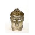 6 X 6 Inch Bronze Buddha Head Statue
