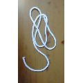 White polyester knitted rope