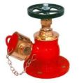 Brass Mild Steel Red fire hose valve