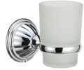 Bathroom Accessories Sets Single Glass Cup Holder Zinc Alloy Chrome Tumbler Holder